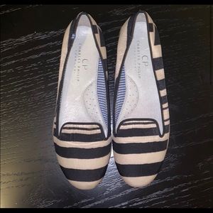 Charles Philip Shanghai Striped Flats